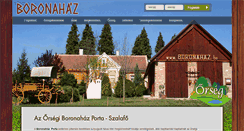 Desktop Screenshot of boronahaz.hu